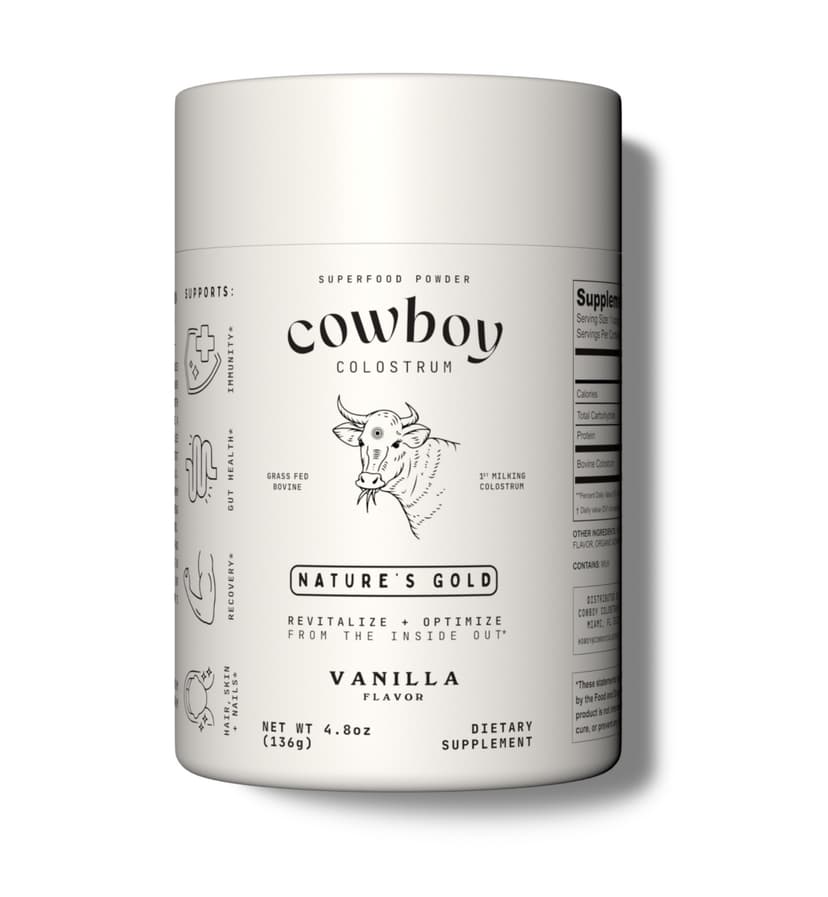 Promotional image for Cowboy Colostrum