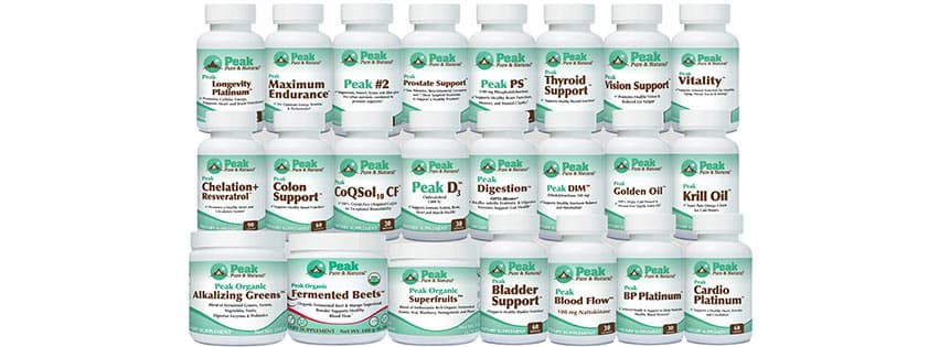 Promotional image for Peak Pure & Natural