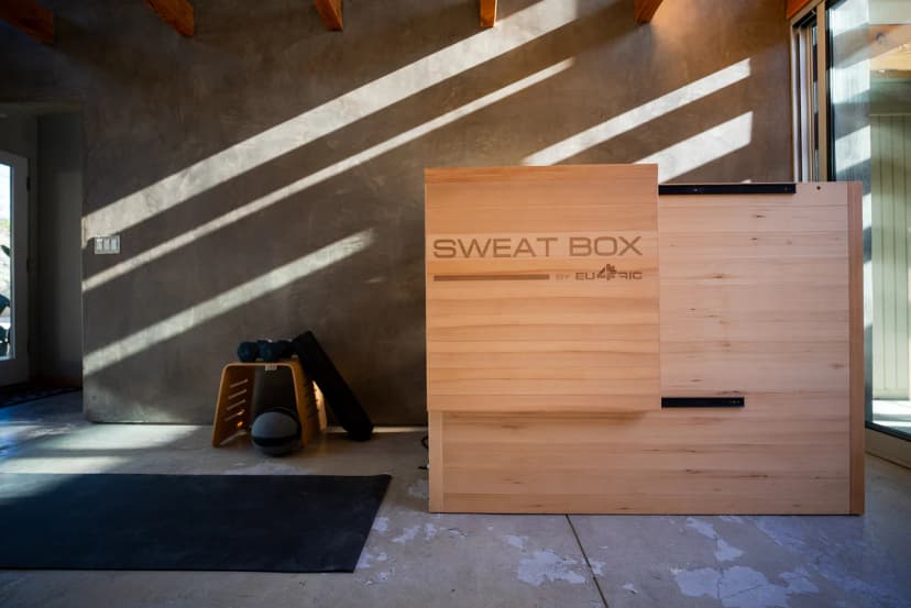Promotional image for Sweat Box Sauna