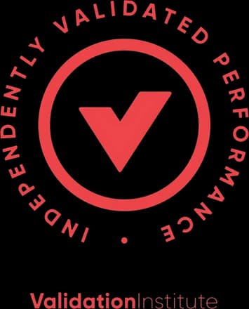 Validation Institute independently validated performance seal
