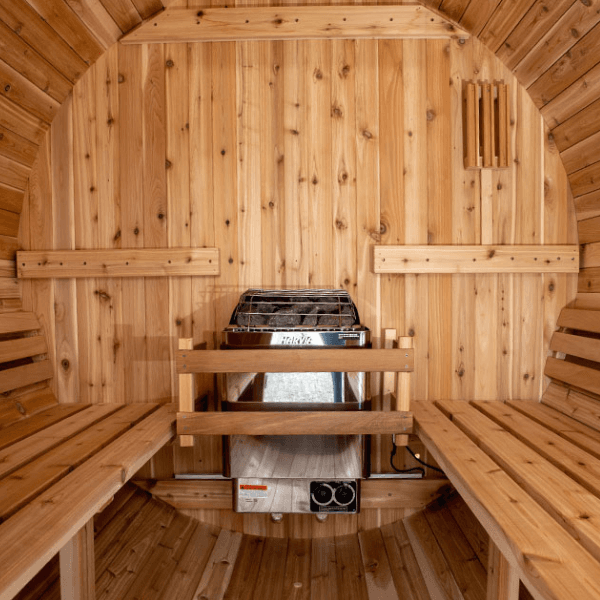 Almost Heaven Sauna – Charleston 4 Person Canopy Barrel Sauna - view 5