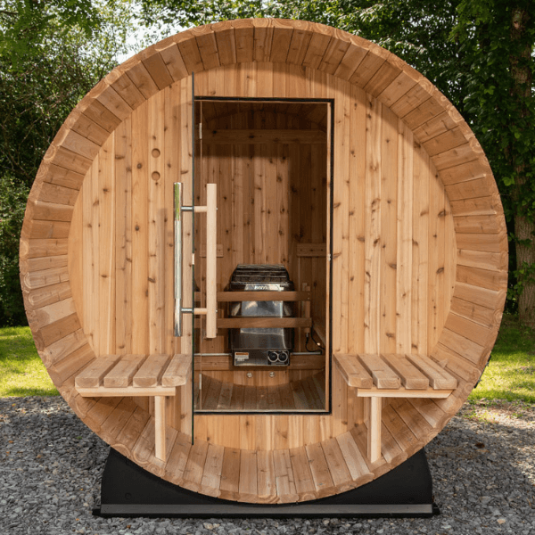 Almost Heaven Sauna – Charleston 4 Person Canopy Barrel Sauna - view 2
