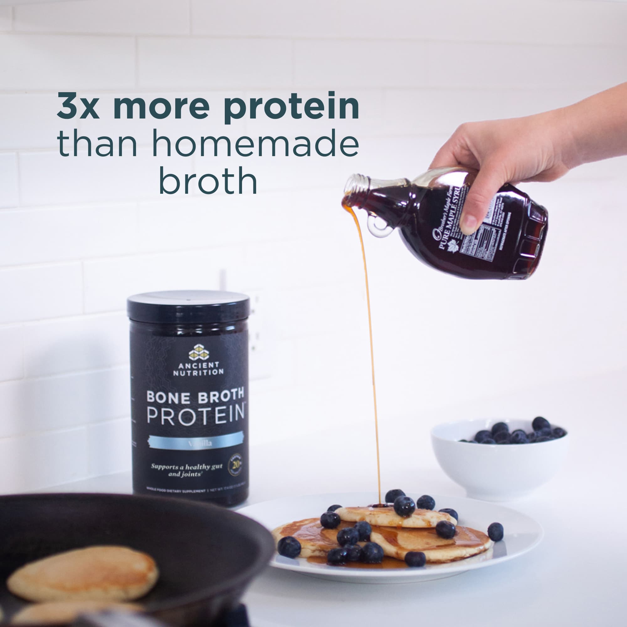 Bone Broth Protein Powder Vanilla (20 Servings) - view 4