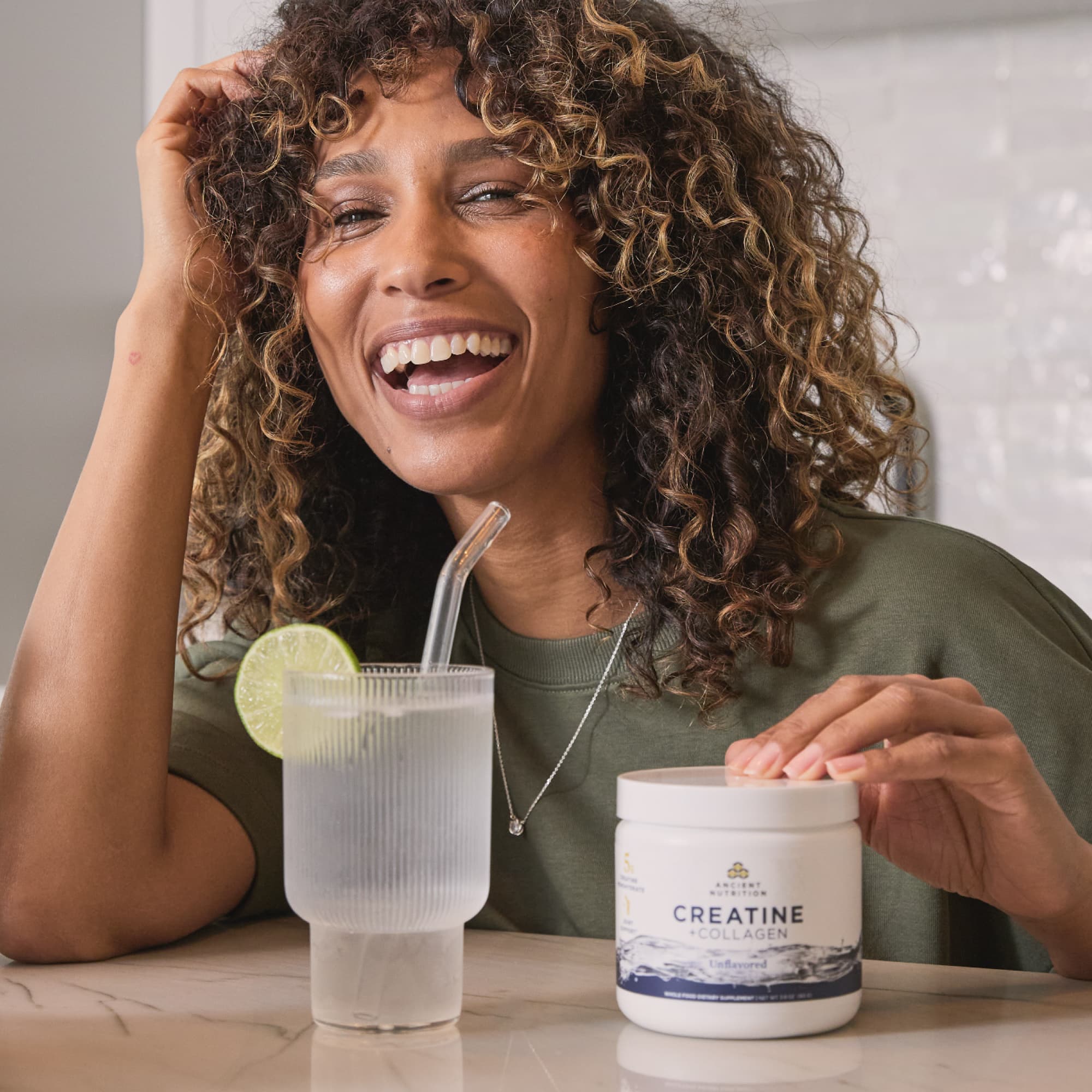 Creatine + Collagen Powder Unflavored (30 Servings) - view 6