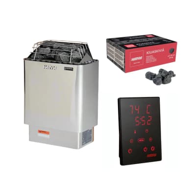Product image for Harvia Kip Sauna Heater Stainless Steel With Rocks and WiFi Control
