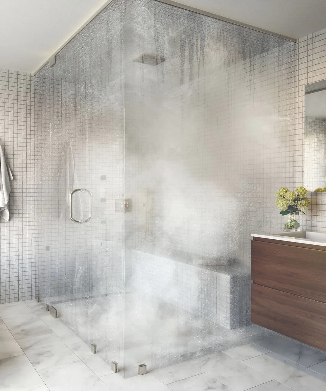 ThermaSol Steam Shower Package Complete All-In-One Pro Series Ultimate Generator and MicroTouch Control Kit Square or Round - view 2