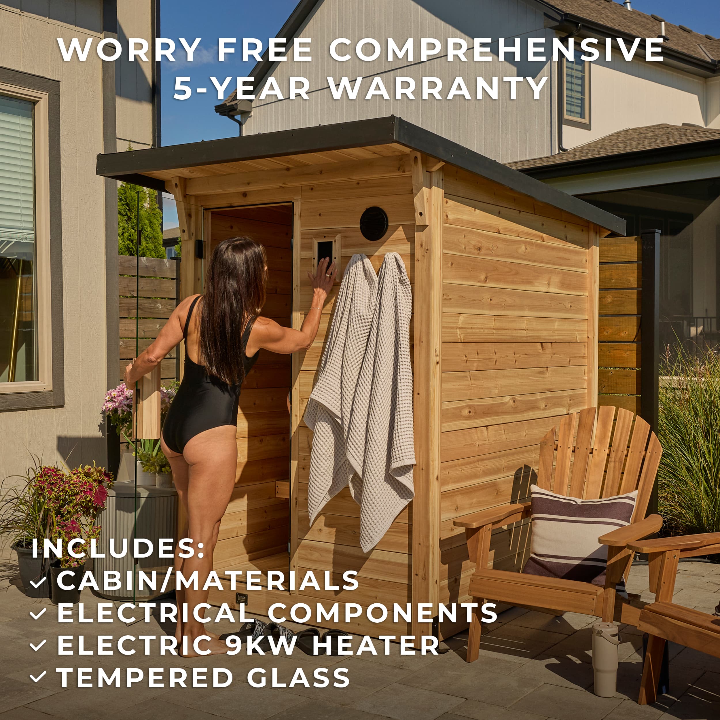 Henley Outdoor Cabin Sauna – 2-4 Person - view 2