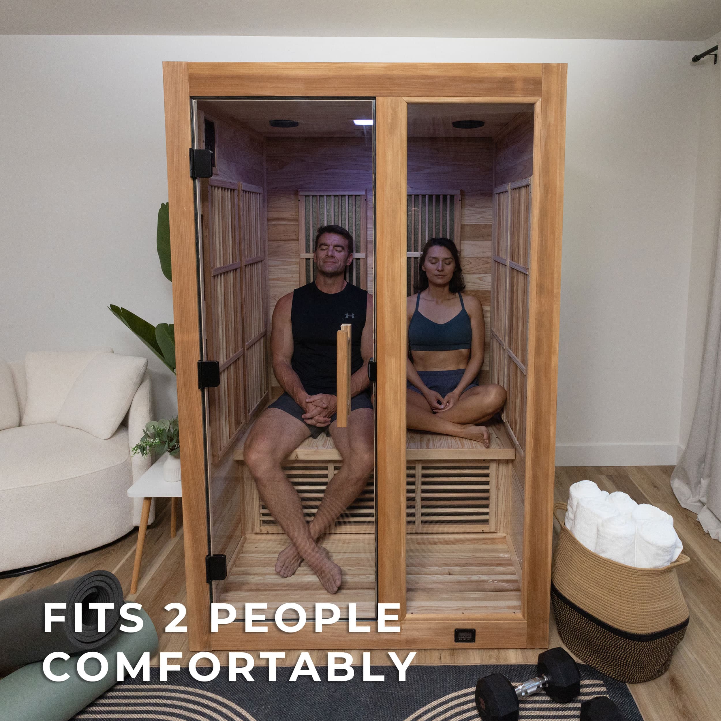 Rylan Indoor Infrared Sauna – 2 Person - view 2