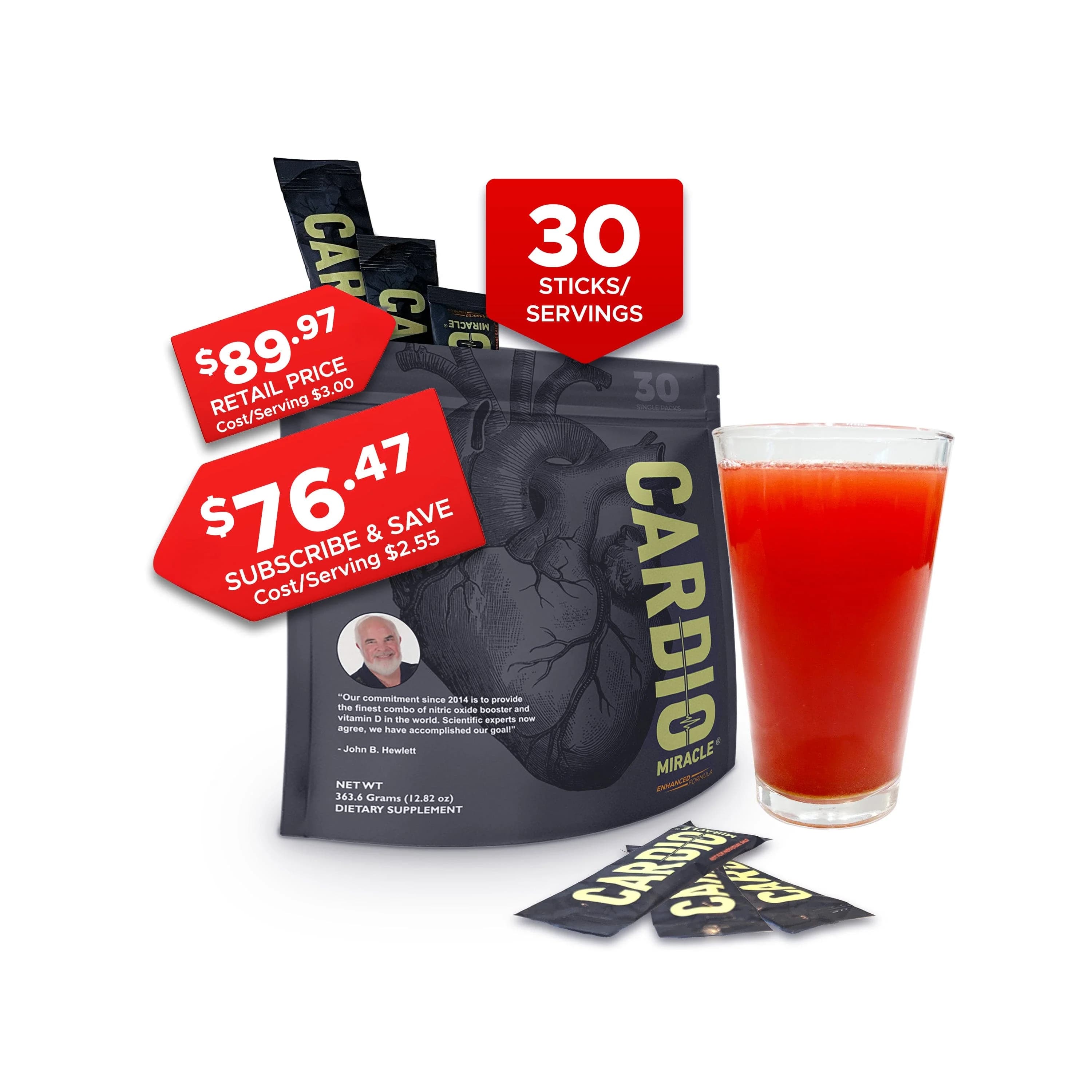 Cardio Miracle, 30 Single-Serving Sticks - view 1