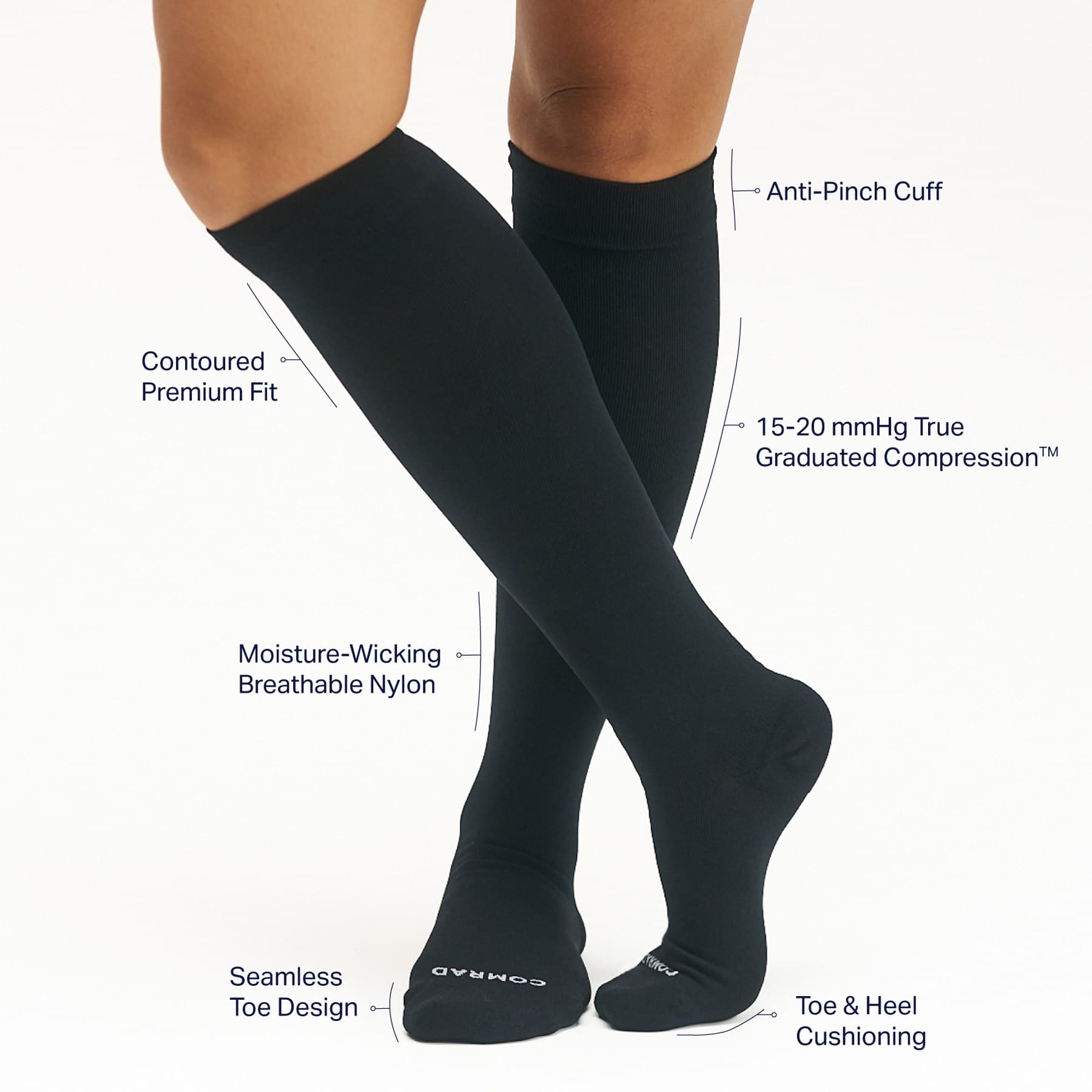 Knee-High Compression - Solid - view 3