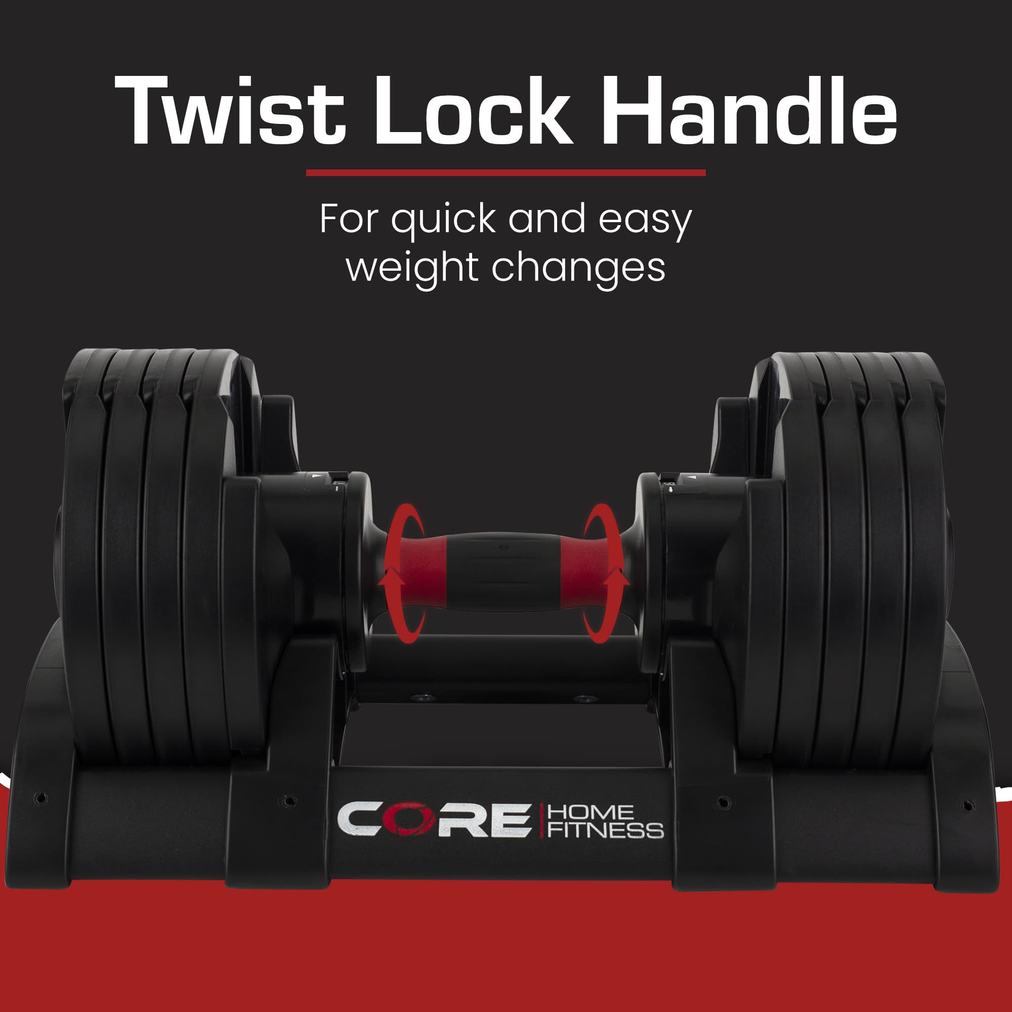 Core Home Fitness Adjustable Dumbbells - view 3