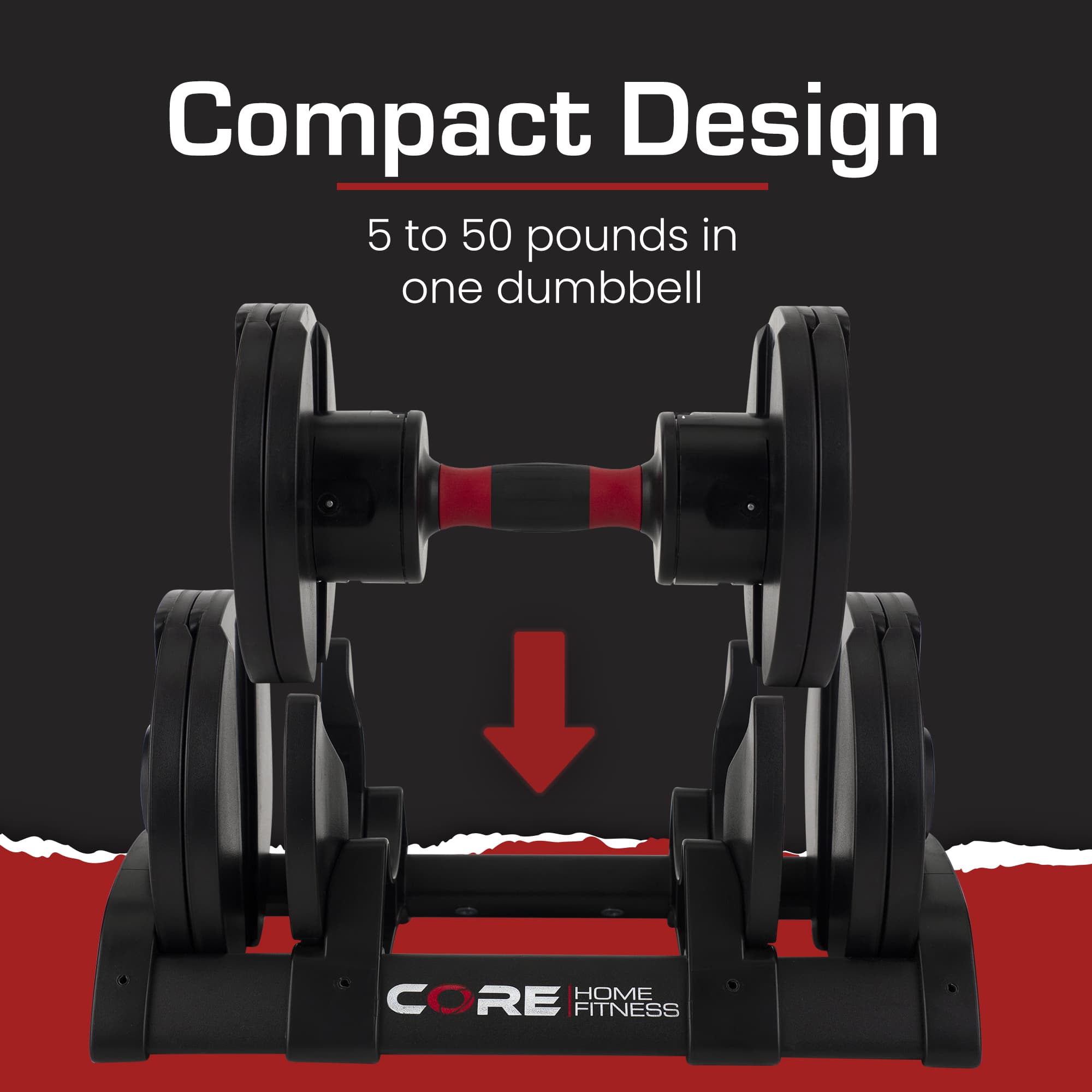 Core Home Fitness Adjustable Dumbbells - view 4