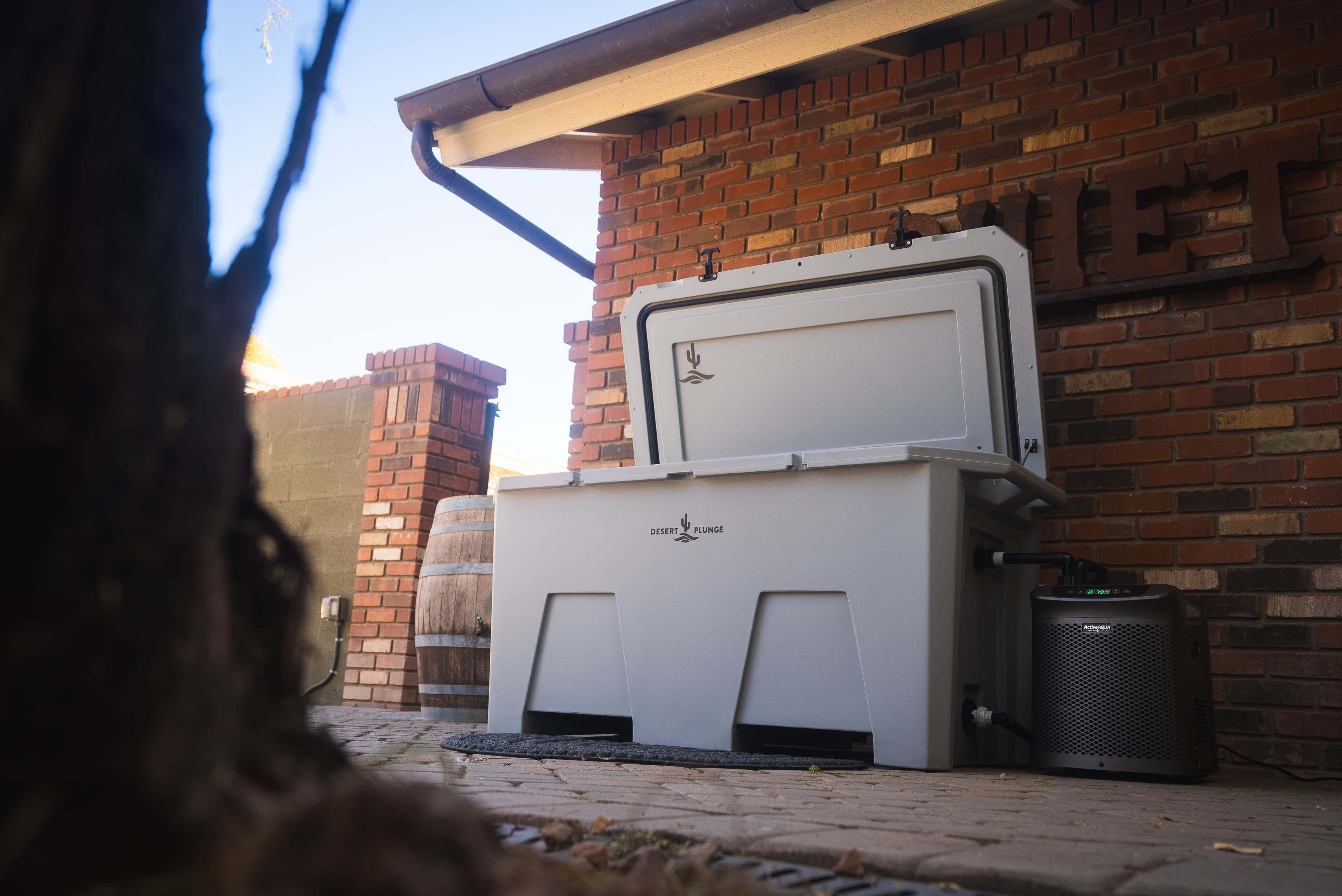 The Desert Plunge Exclusive Cold Plunge Tub - 1/4 horsepower - Gray - view 3