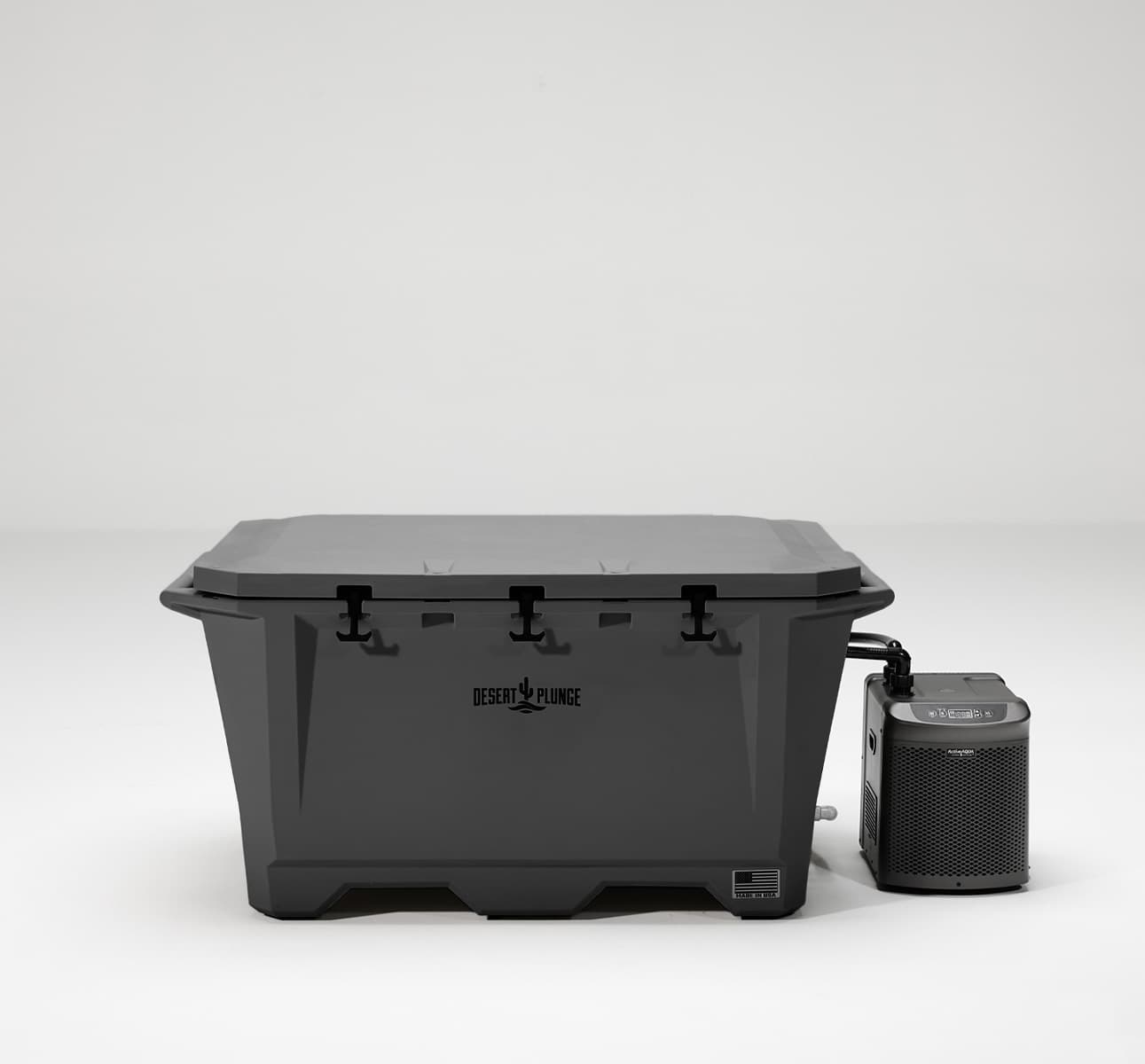 The Wide Grizzly 450 Cold Plunge Tub - 1/4 Horsepower - Stealth Gray - view 1