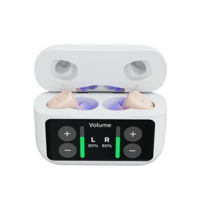 Product image for Audien Hearing Atom X Hearing Aids with Digital Case Control