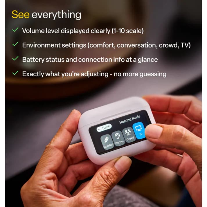 Audien Hearing Atom X Hearing Aids with Digital Case Control - view 3