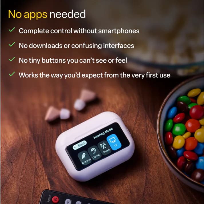 Audien Hearing Atom X Hearing Aids with Digital Case Control - view 4