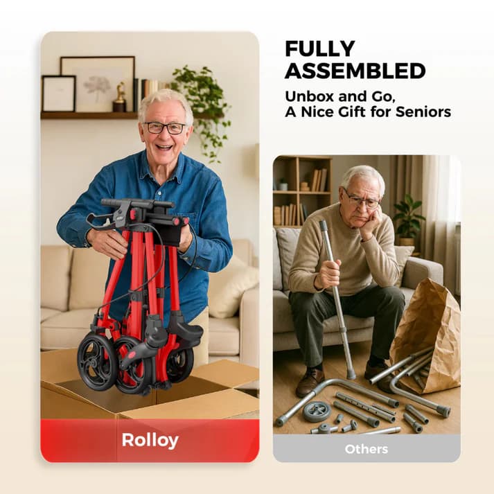 Rolloy Ultra Compact Master Rollator Walker - view 4
