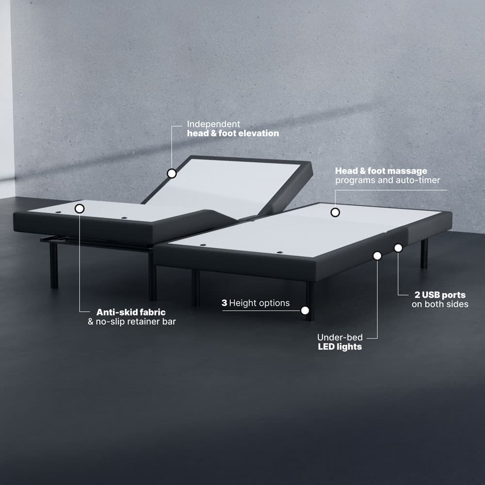 GhostBed Split King Adjustable Set - view 2