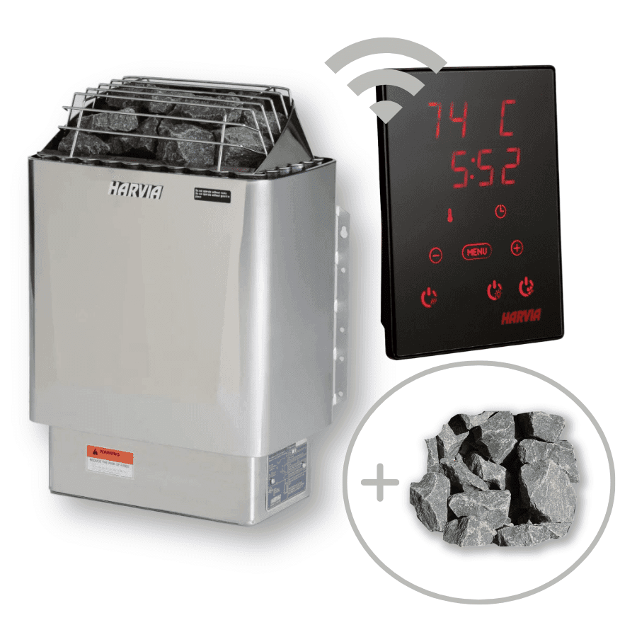 Harvia KIP Electric Heater Package w/ Digital Controller and Wifi and Stones - view 1