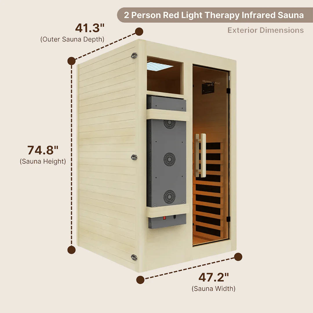 2 Person Red Light Therapy Infrared Sauna - view 6