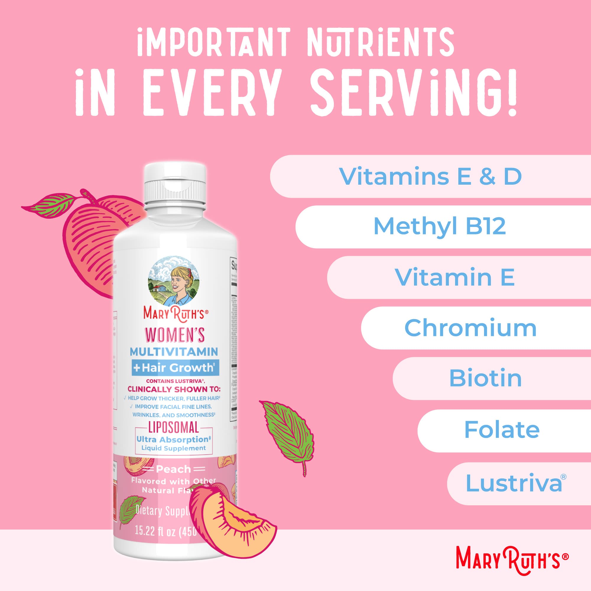 Women's Multivitamin + Hair Growth Liposomal - view 5