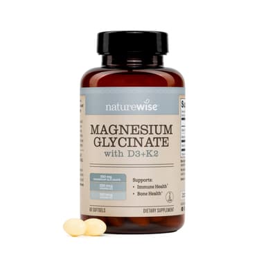 Product image for NatureWise Magnesium Glycinate + D3 & K2