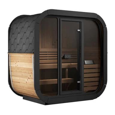 Product image for SaunaLife 3-Person Cube-Series Outdoor Home Sauna
