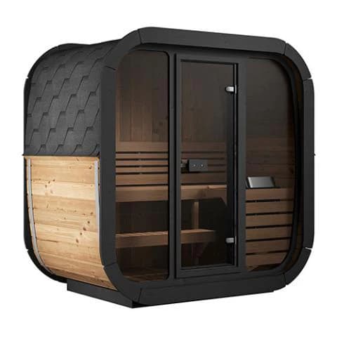SaunaLife 3-Person Cube-Series Outdoor Home Sauna