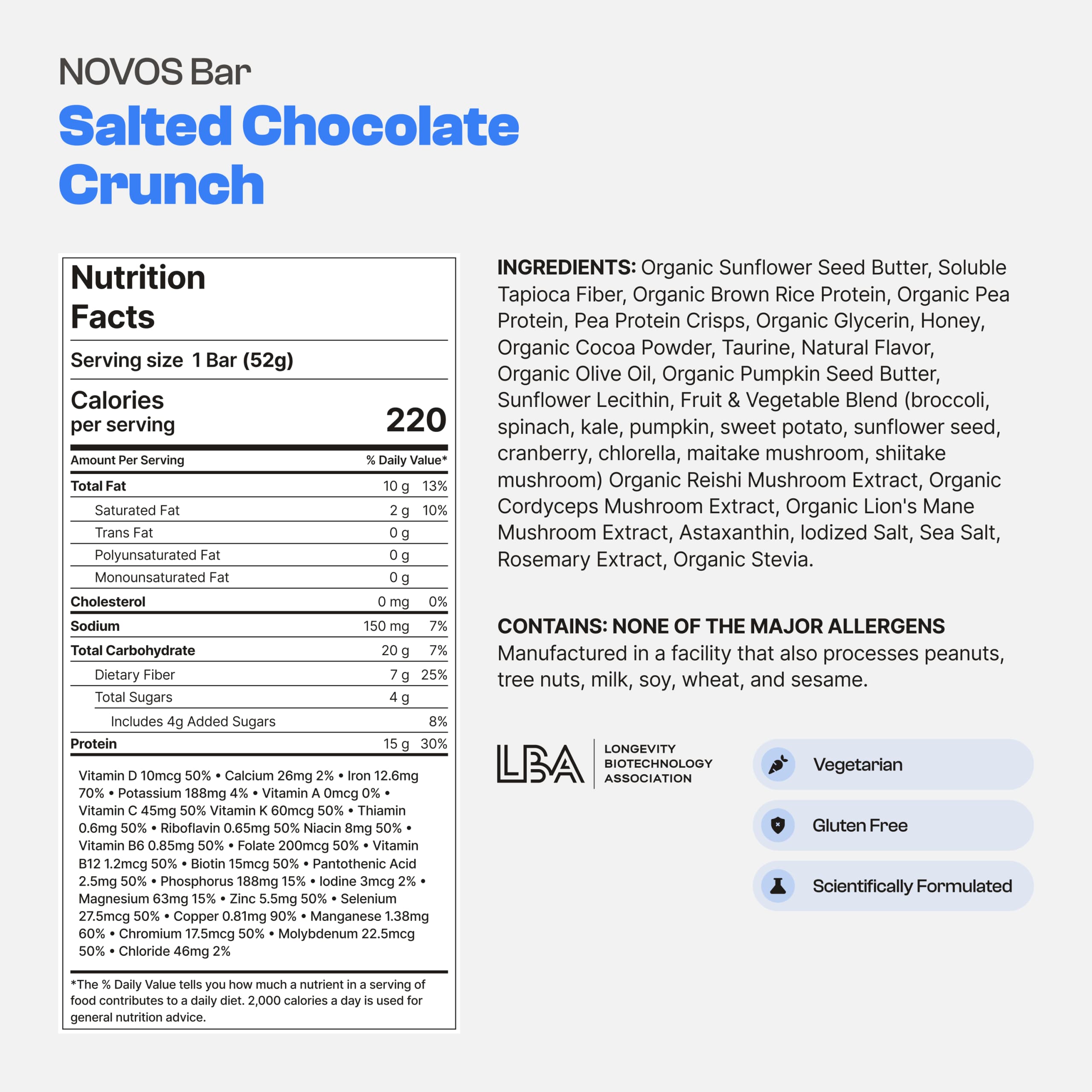 NOVOS Bar - Salted Chocolate Crunch - view 5