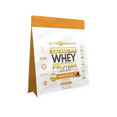 Product image for Whey Protein Isolate Nutri Genius Plus - Peanut Butter 30 servings