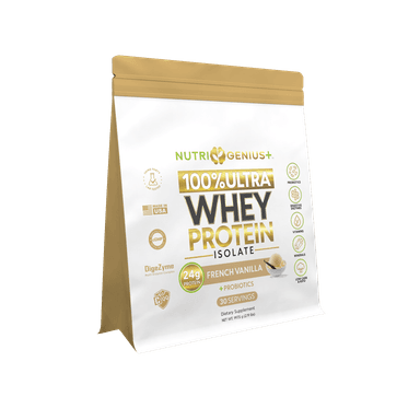 Product image for Whey Protein Isolate Nutri Genius Plus - Vanilla 30 servings