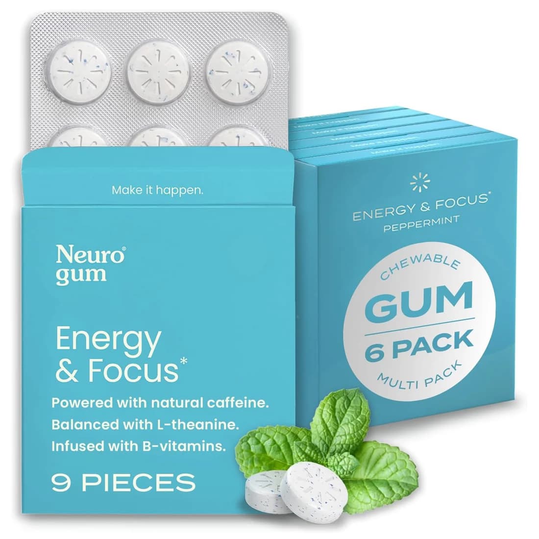 Neuro Energy & Focus Gum (Peppermint) - view 1