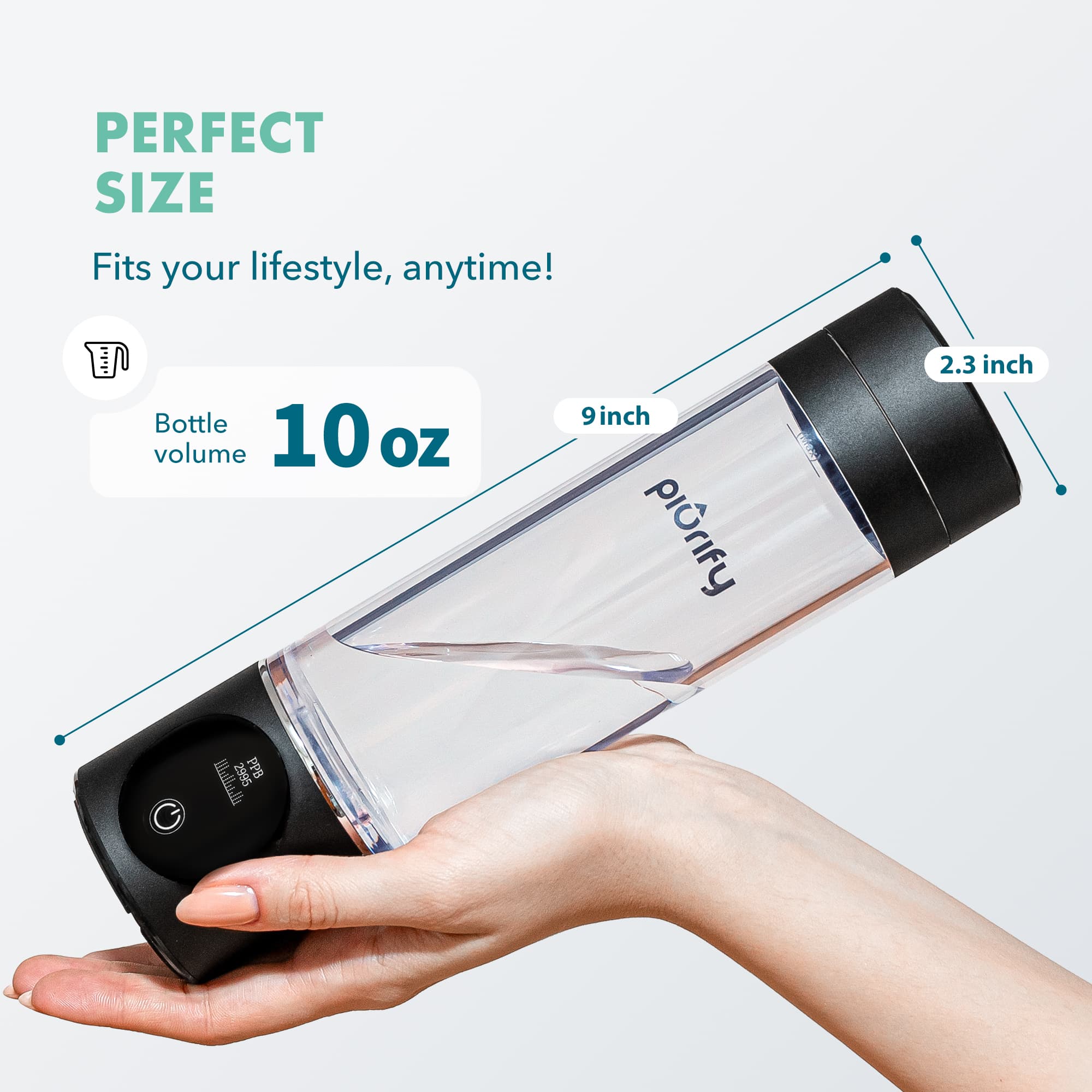 PIURIFY Hydrogen Water Bottle - view 2