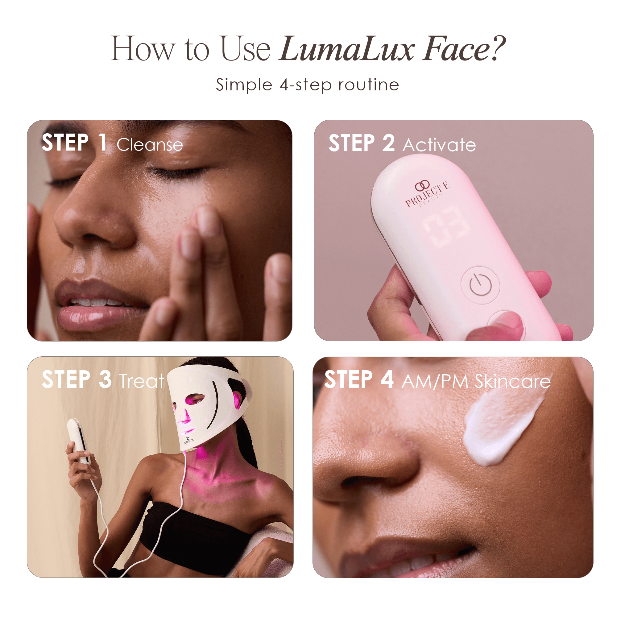 LumaLux Face Pro LED Red Light Therapy Mask - view 5