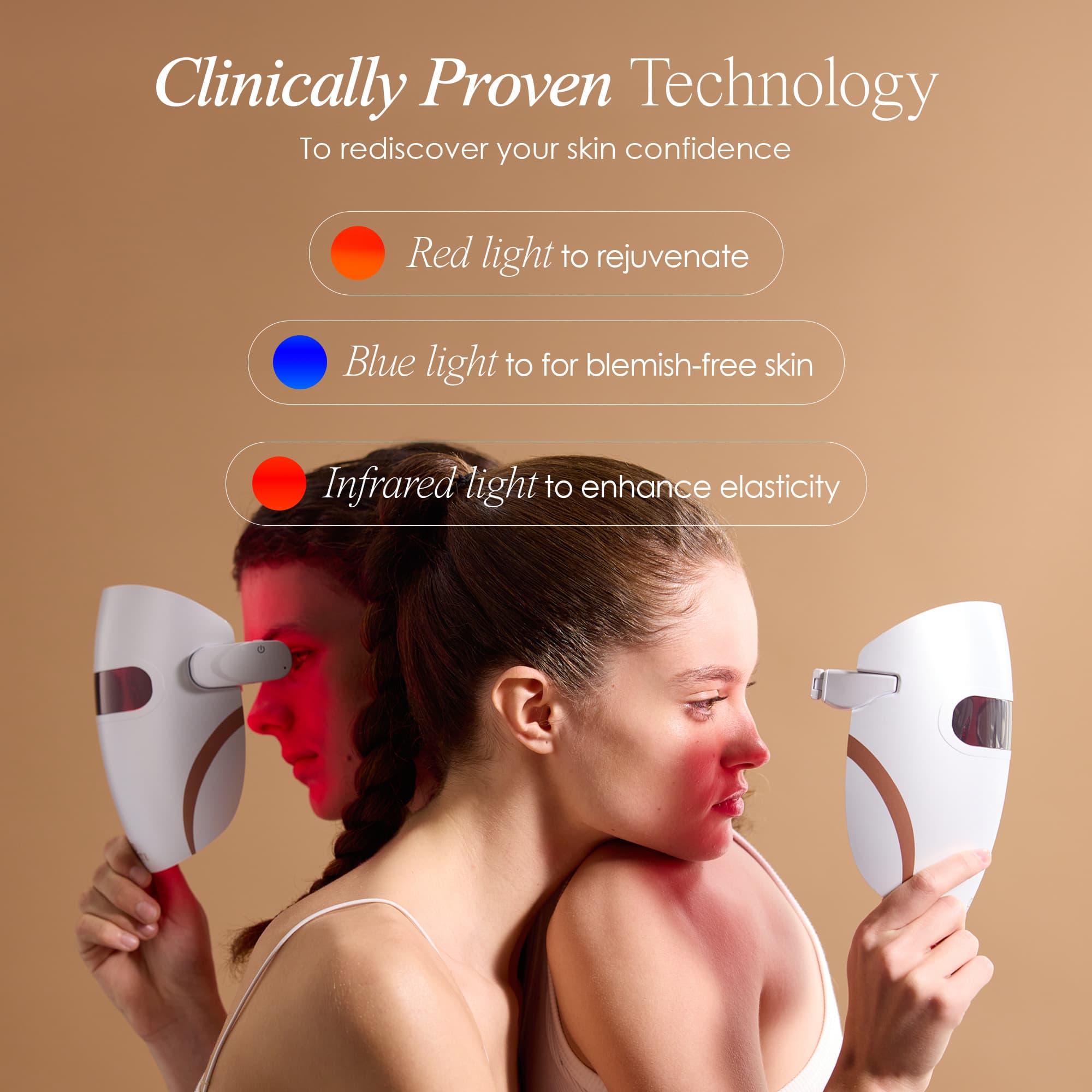 Lumamask Pro LED Red Light Therapy Face Mask - view 4