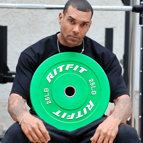 RITFIT Color Bumper Plates Olympic 2-Inch Rubber - view 2