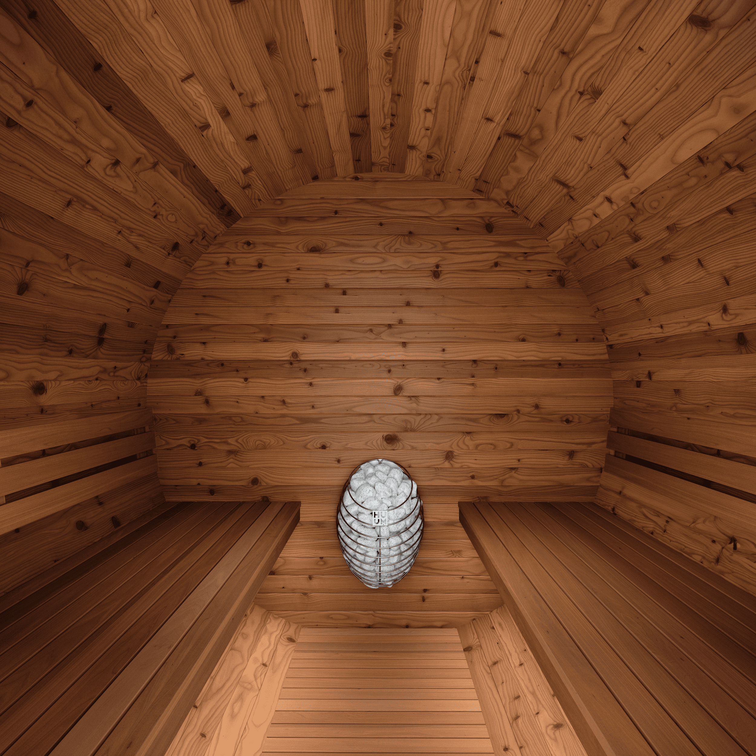 Horizon Traditional Outdoor Barrel Sauna - view 2