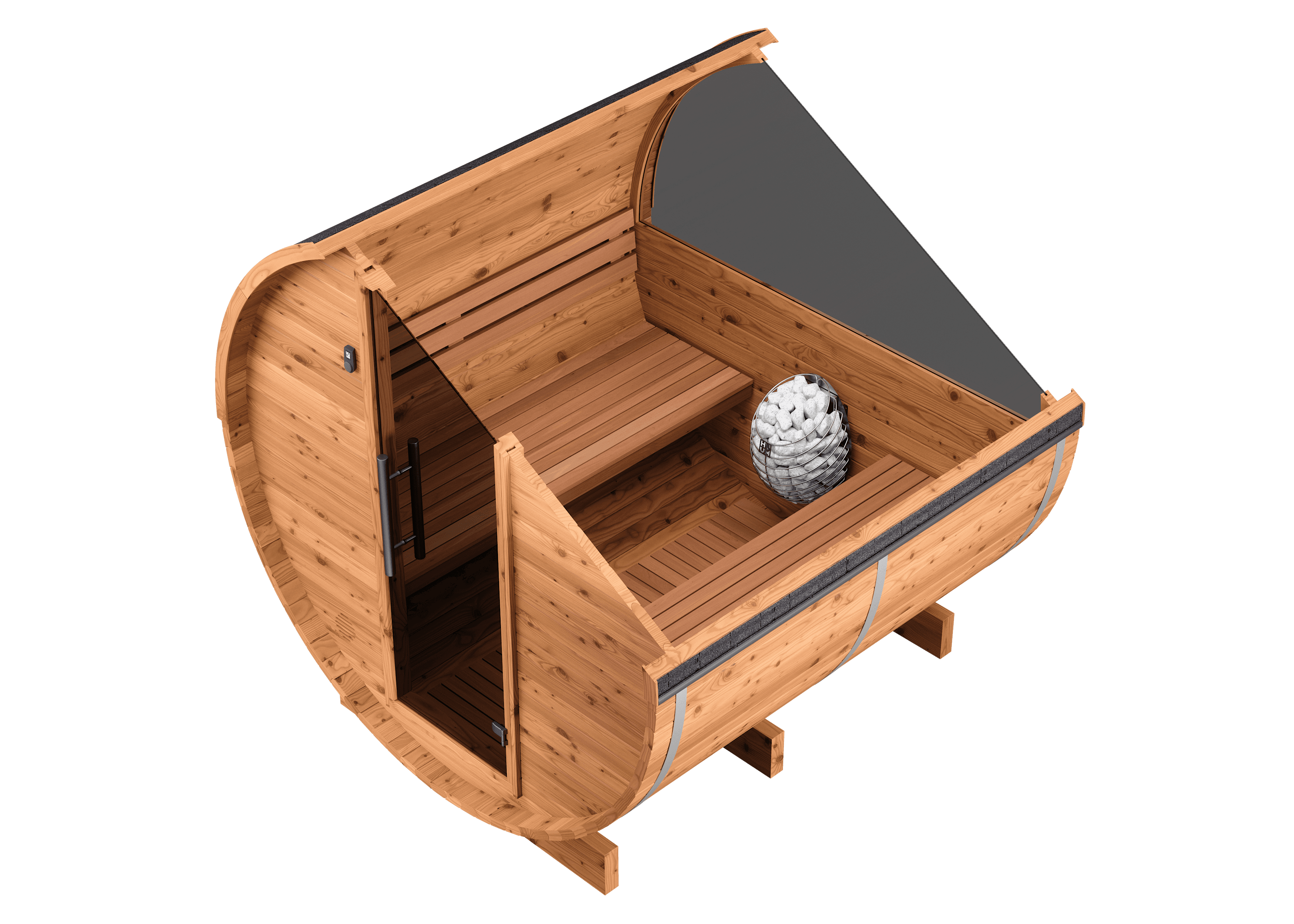 Horizon Traditional Outdoor Barrel Sauna - view 3