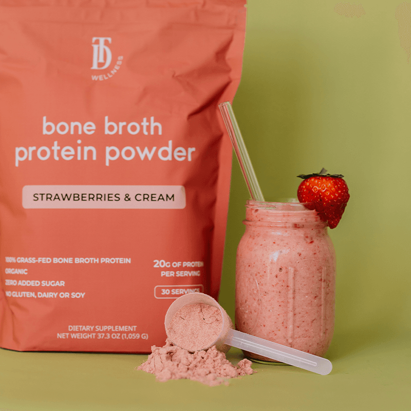 Strawberries & Cream Bone Broth Protein - view 6