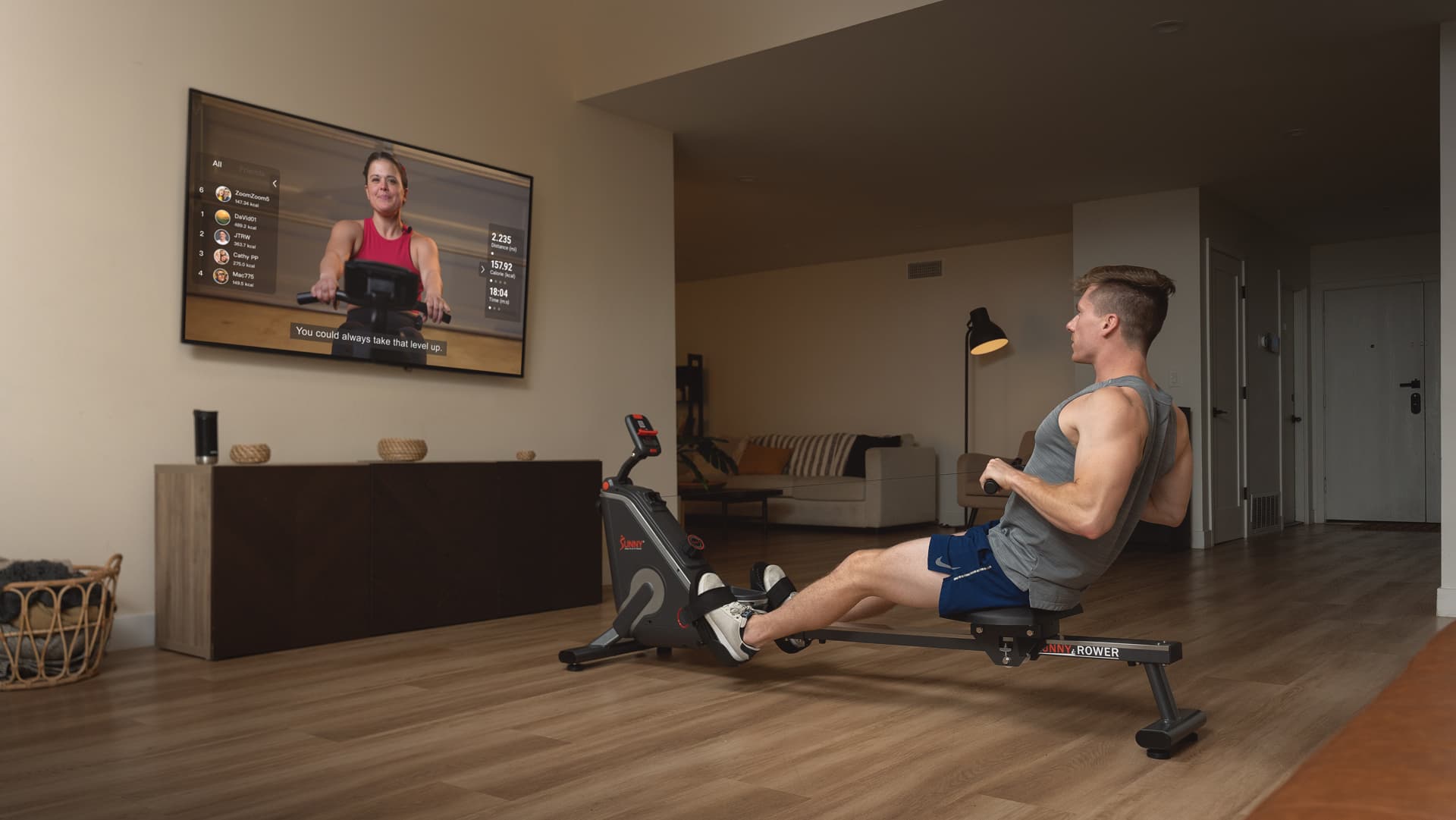 Smart Magnetic Rowing Machine - view 2