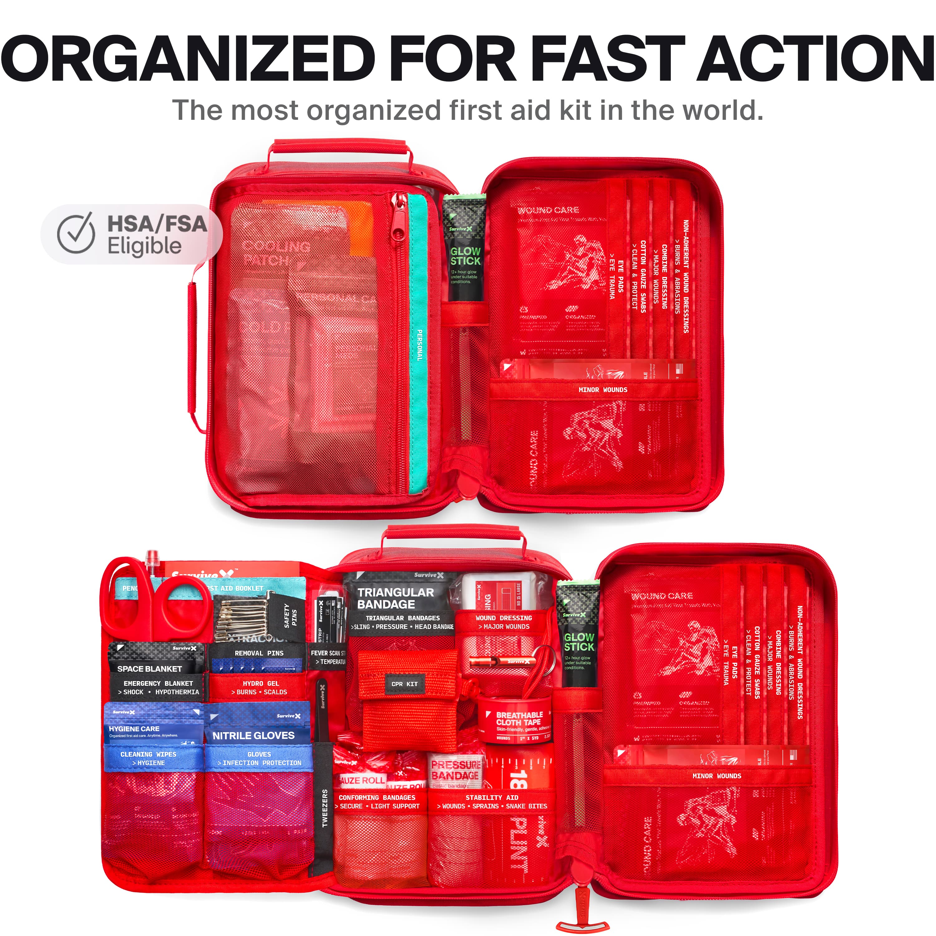 SurviveX Large Waterproof First Aid Kit - view 3