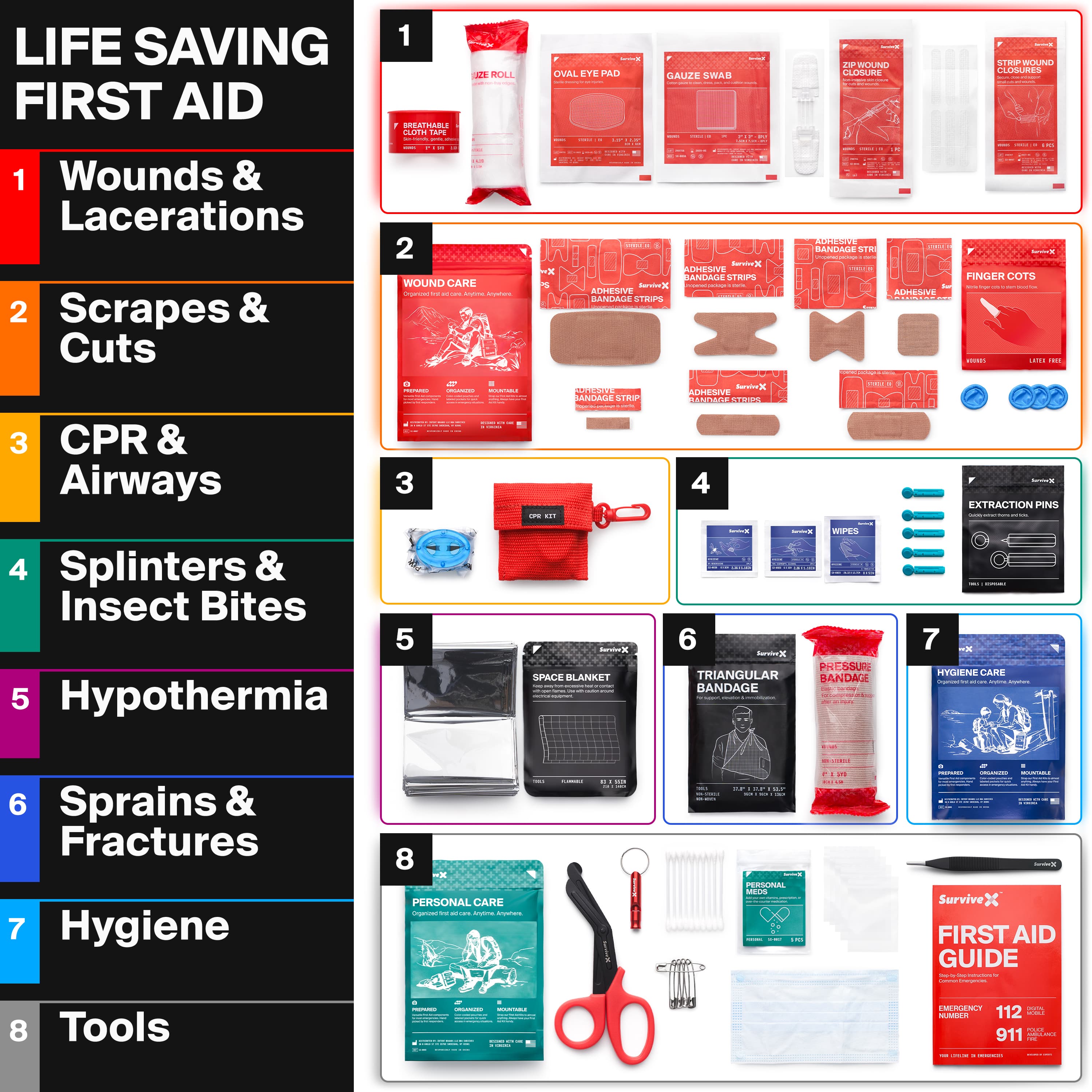 SurviveX Small First Aid Kit - view 2