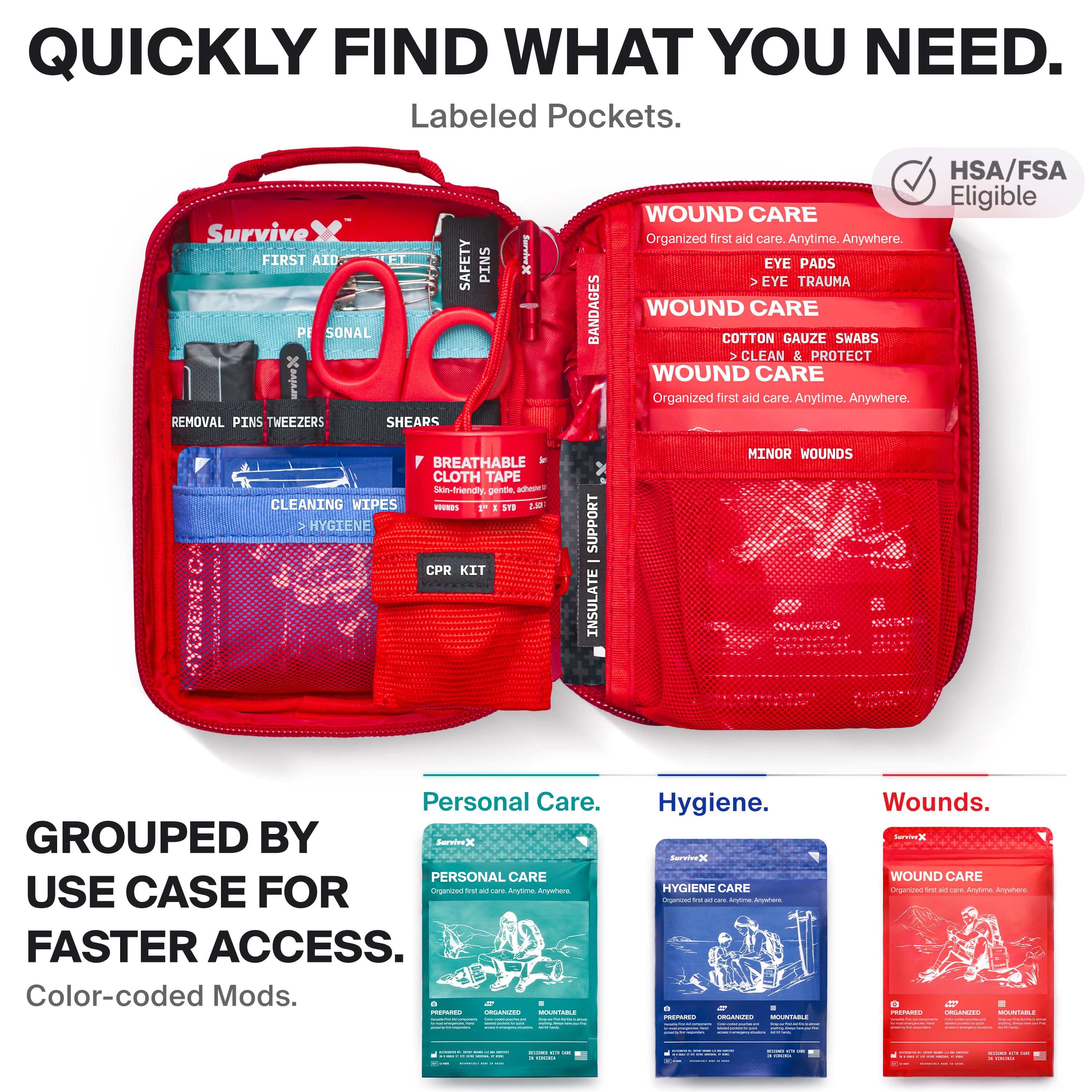 SurviveX Small First Aid Kit - view 3