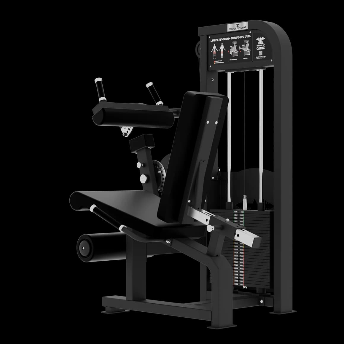 SELECTORIZED LEG EXTENSION + SEATED LEG CURL VERSION 3 - view 3