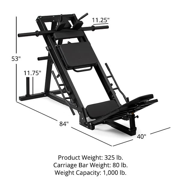 Leg Press Hack Squat Machine - view 6